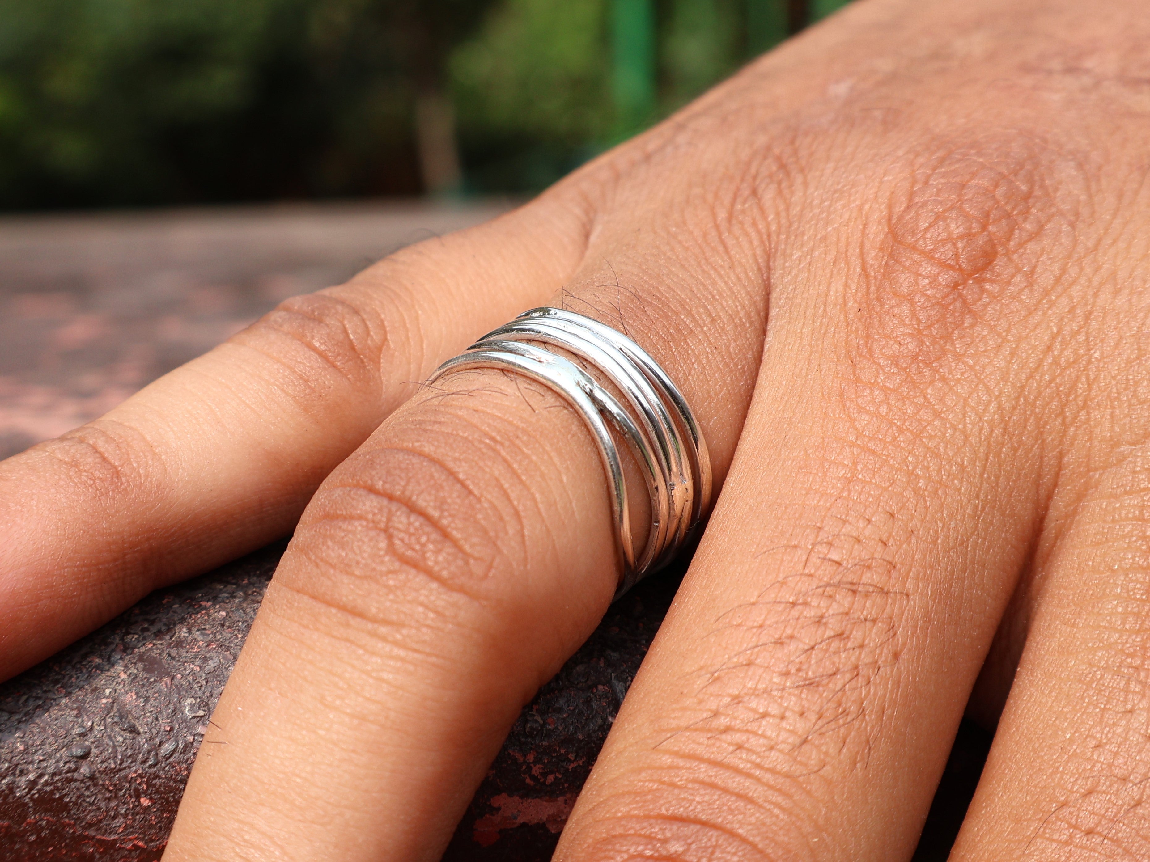 Handgemachter Spiralring 925 Sterling Silber Statement Damenring Einzigartiger Ring Geschenk Für Sie