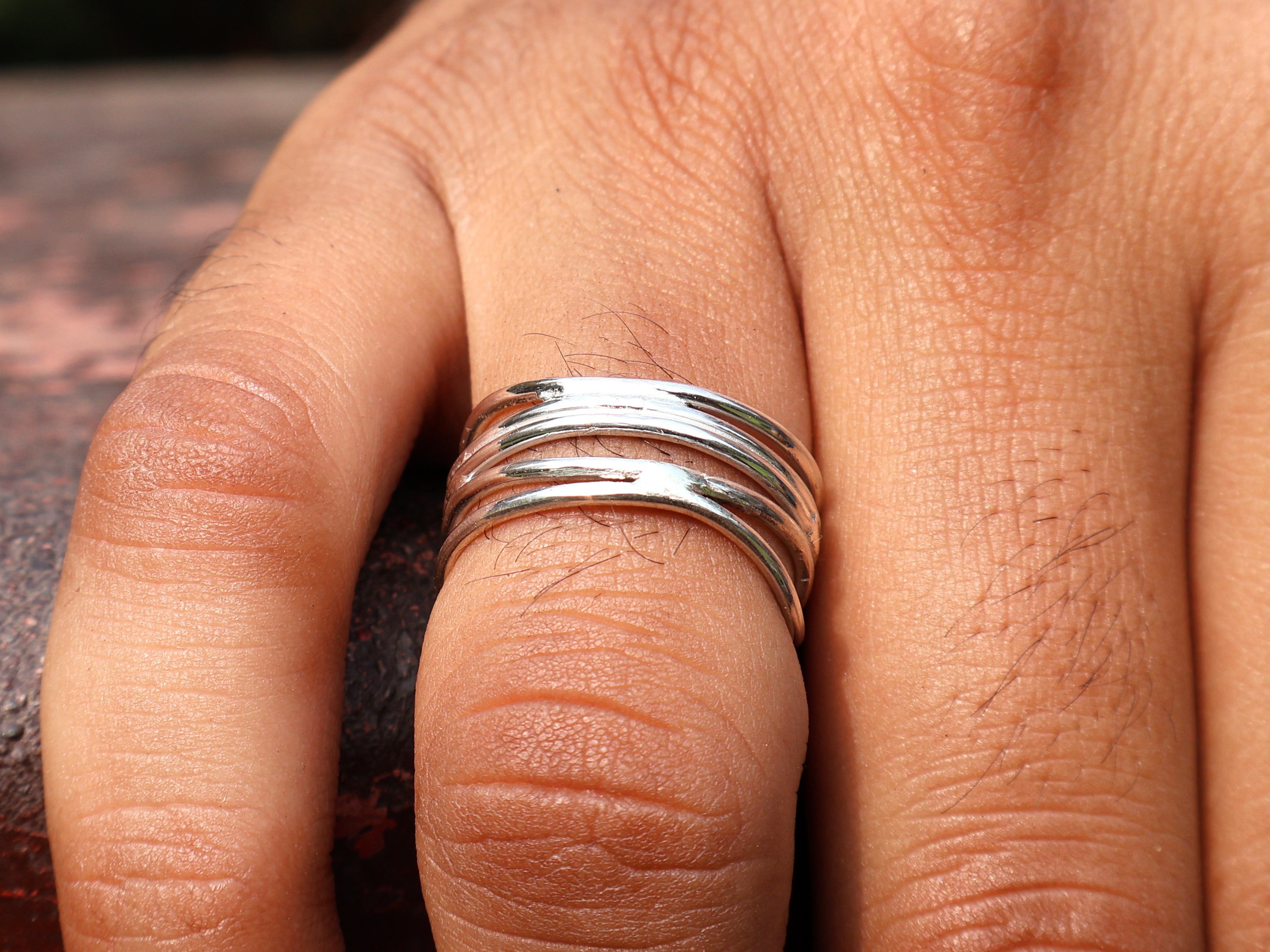Handgemachter Spiralring 925 Sterling Silber Statement Damenring Einzigartiger Ring Geschenk Für Sie