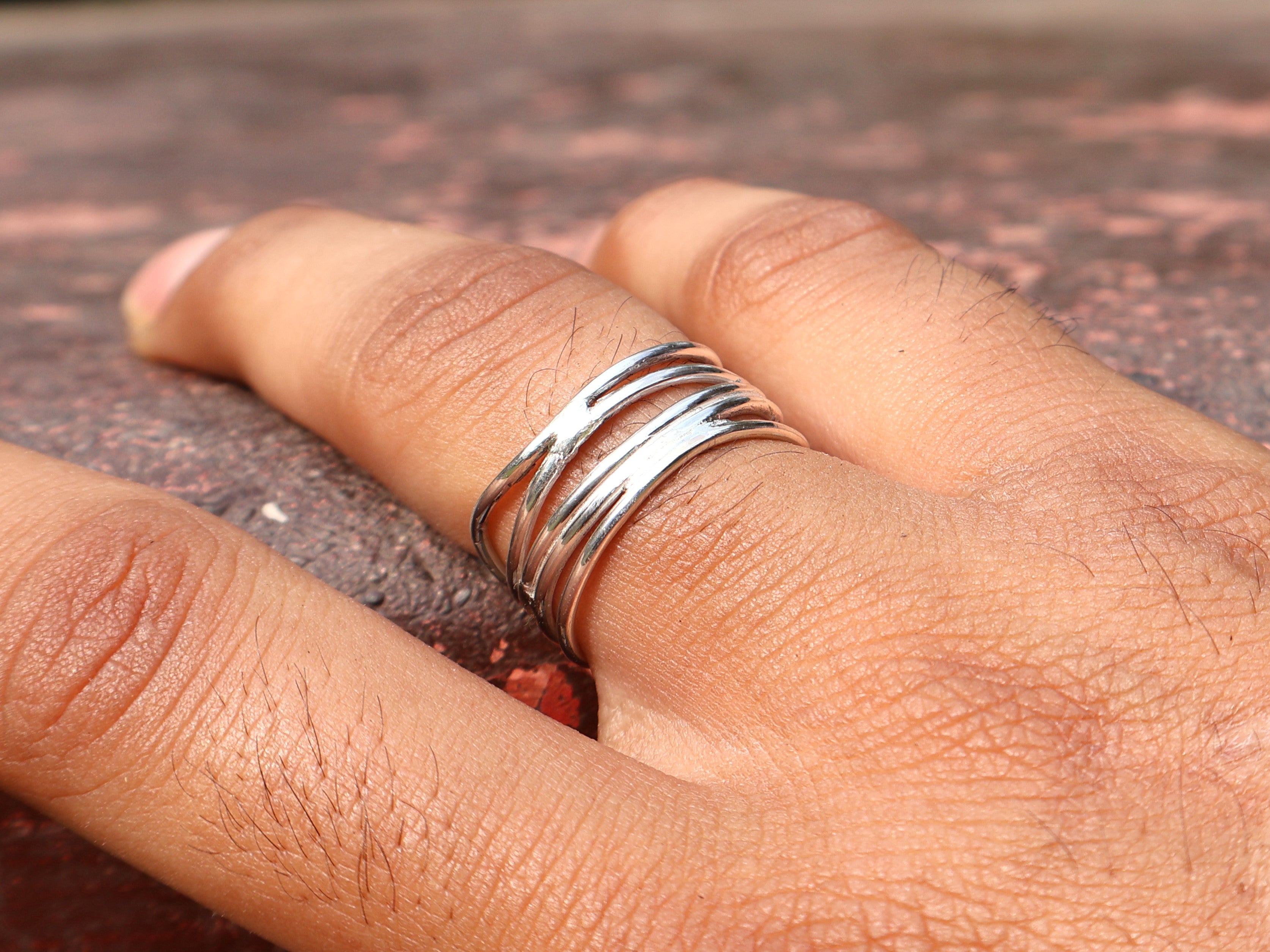 Handgemachter Spiralring 925 Sterling Silber Statement Damenring Einzigartiger Ring Geschenk Für Sie