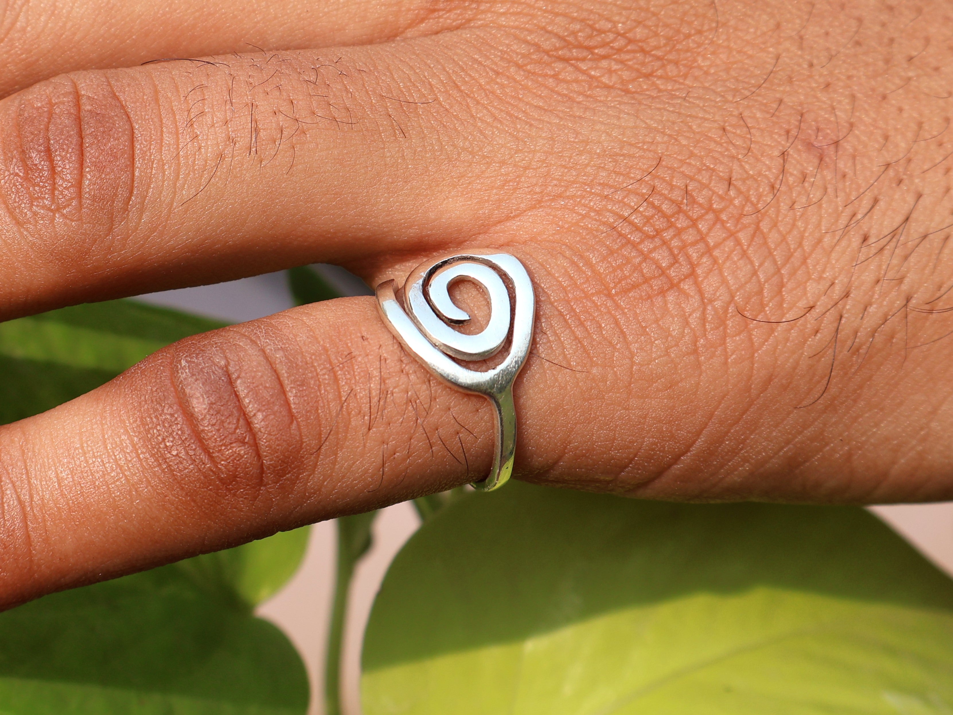 Handgemaakte Zilveren Spiraal Ring 925 Sterling Zilveren Spiraal Sieraden Dames Ring Unieke Stapelring Sieraden Voor Haar
