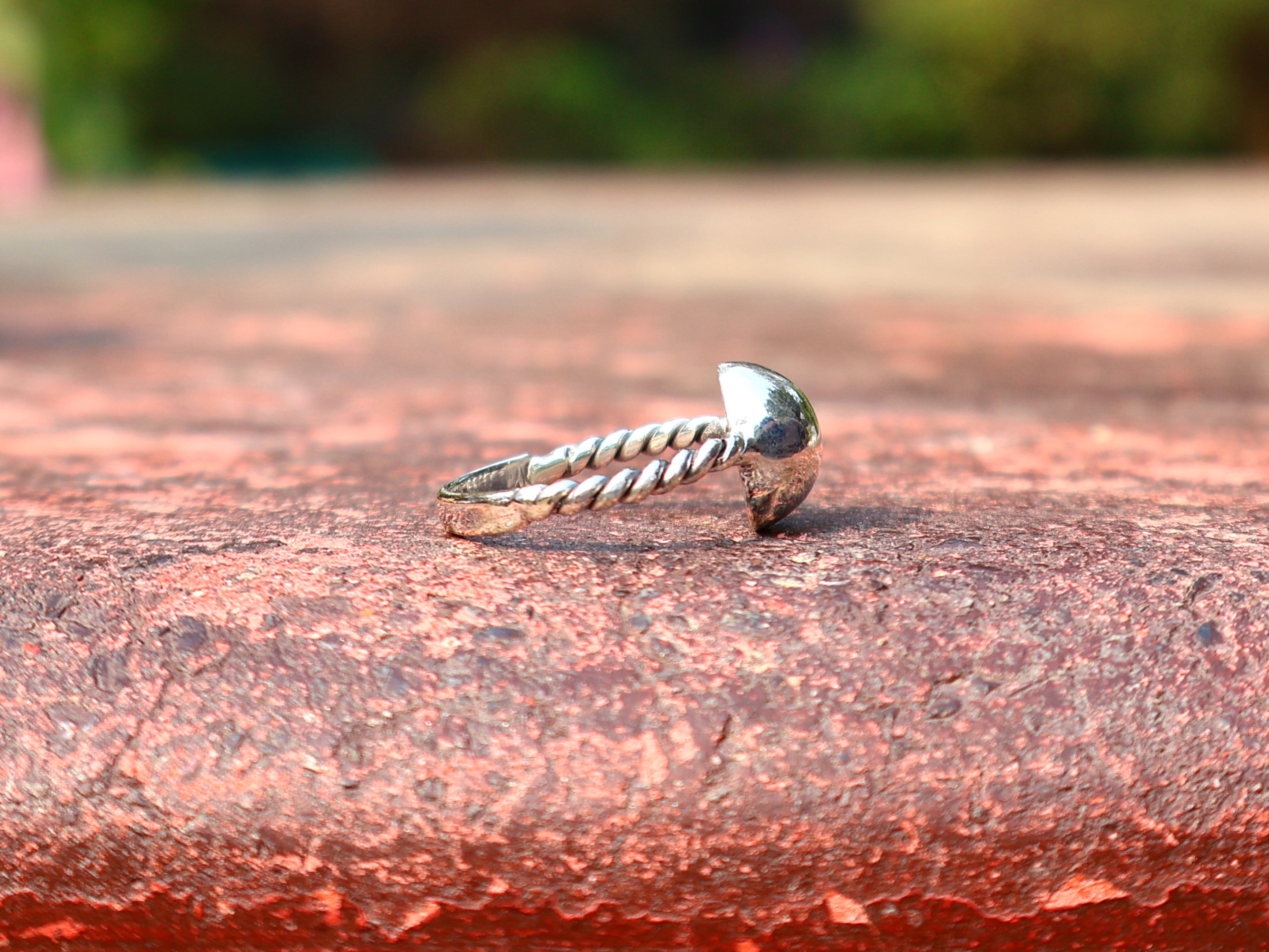 925 Sterling Silber Kugelring Kugelring Stapelring Handgemachter Ring Böhmischer Ring Geschenk für Sie
