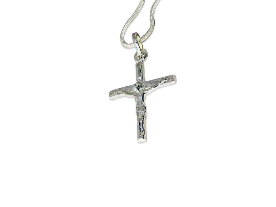 Kreuz-Anhänger 925 Silber Anhänger Statement-Anhänger Silberschmuck Boho-Anhänger Sterlingsilber Schmuck Damen Anhänger Feinsilber