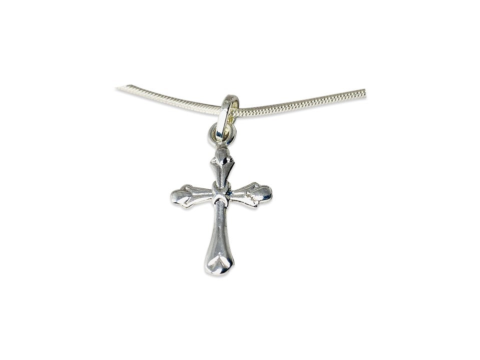 Kreuz-Anhänger Sterlingsilber-Anhänger Christlicher Schmuck 925er Silber-Anhänger Handgefertigter Anhänger Damen-Anhänger Geschenk für sie Einzigartig