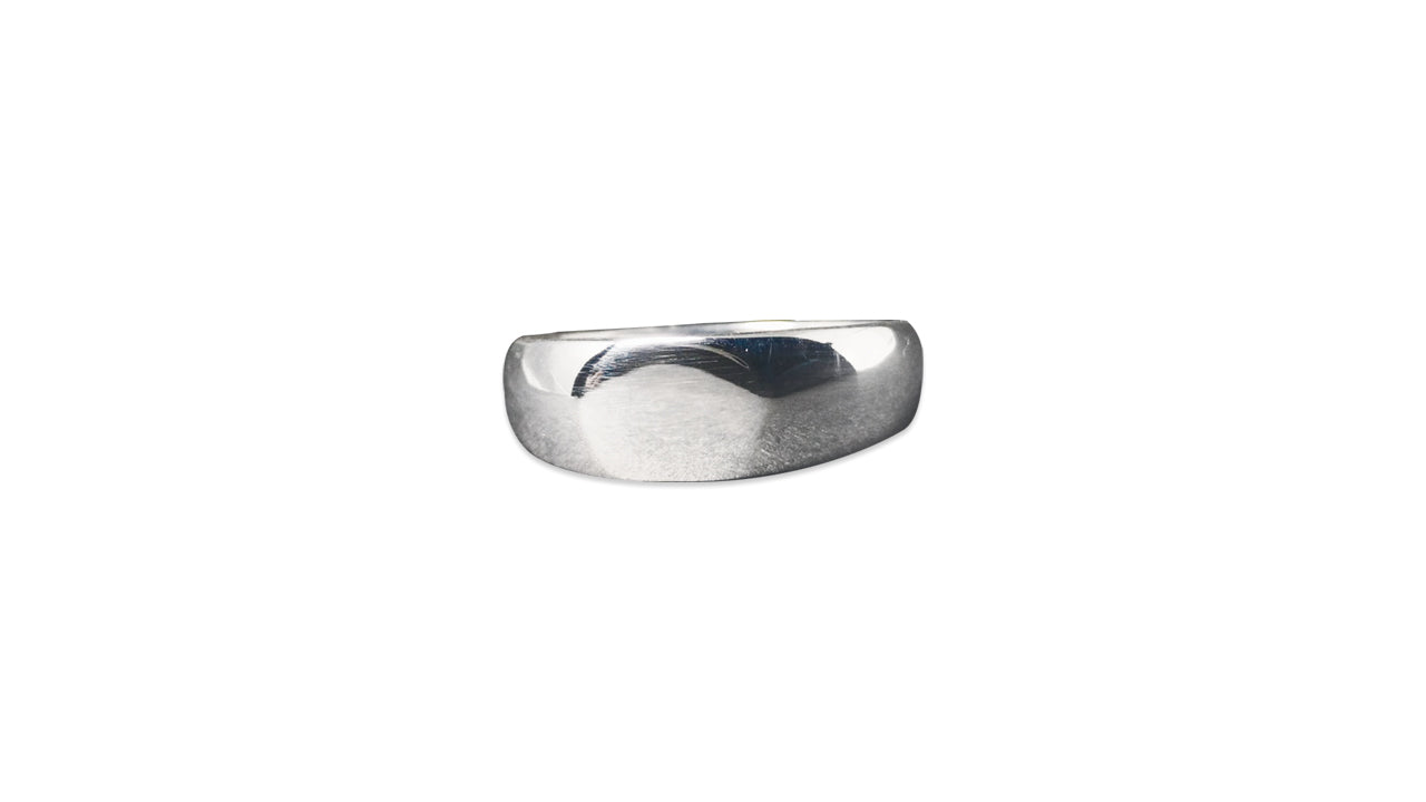 Siegelring 925 Sterling Silber Statement Ring Silber Siegelring Alltagsring Unisex Ring Handgefertigter Ring Schmaler Ring