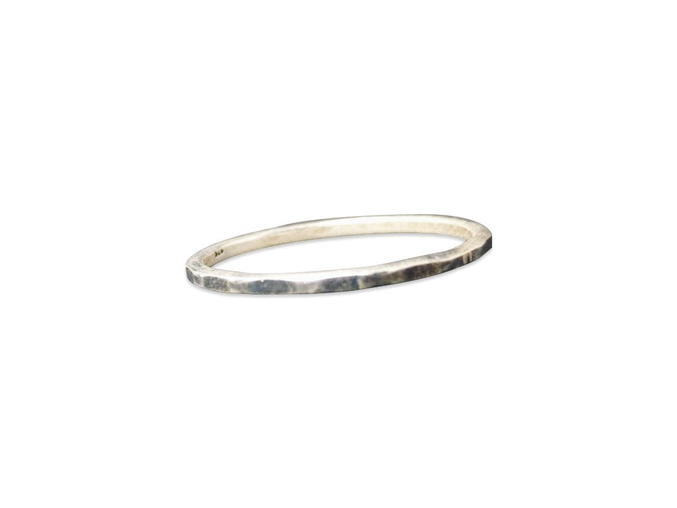Texturierter Stapelring aus 925er Sterlingsilber, alltagstauglicher schlichter Ring, Schmuck für sie, handgemacht