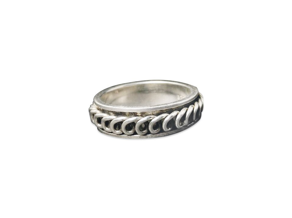 Damen Spinner Ring 925 Sterling Silber Bandring Spiralring Handgemachter Ring Einzigartiger Ring Schmuck Für Sie