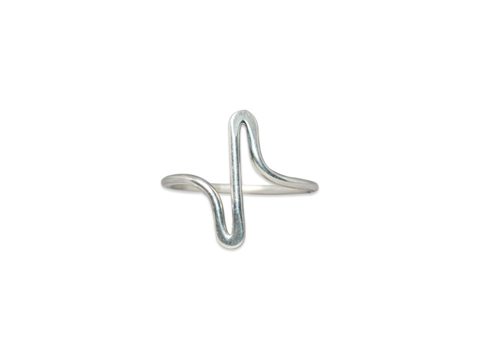 Herzschlag Ring 925 Sterling Silber Zarter Ring Herzschlag Schmuck Handgemachter Feinsilber Ring Schlichter Ring