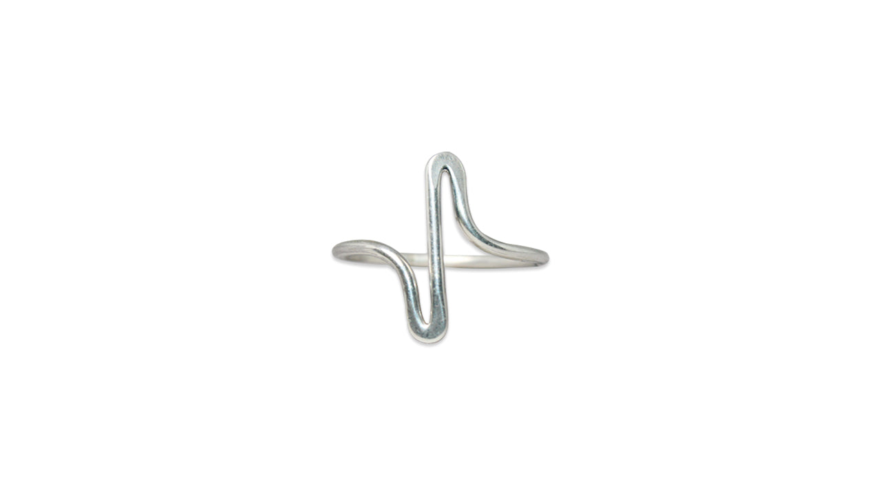 Herzschlag Ring 925 Sterling Silber Zarter Ring Herzschlag Schmuck Handgemachter Feinsilber Ring Schlichter Ring