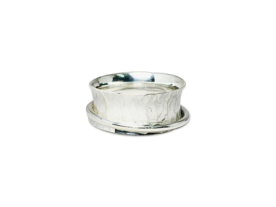 Handgefertigter Spinner Ring 925 Sterling Silber Ring Silberschmuck Gehämmerter Ring Damen Spinner Ring Silber Band Ring