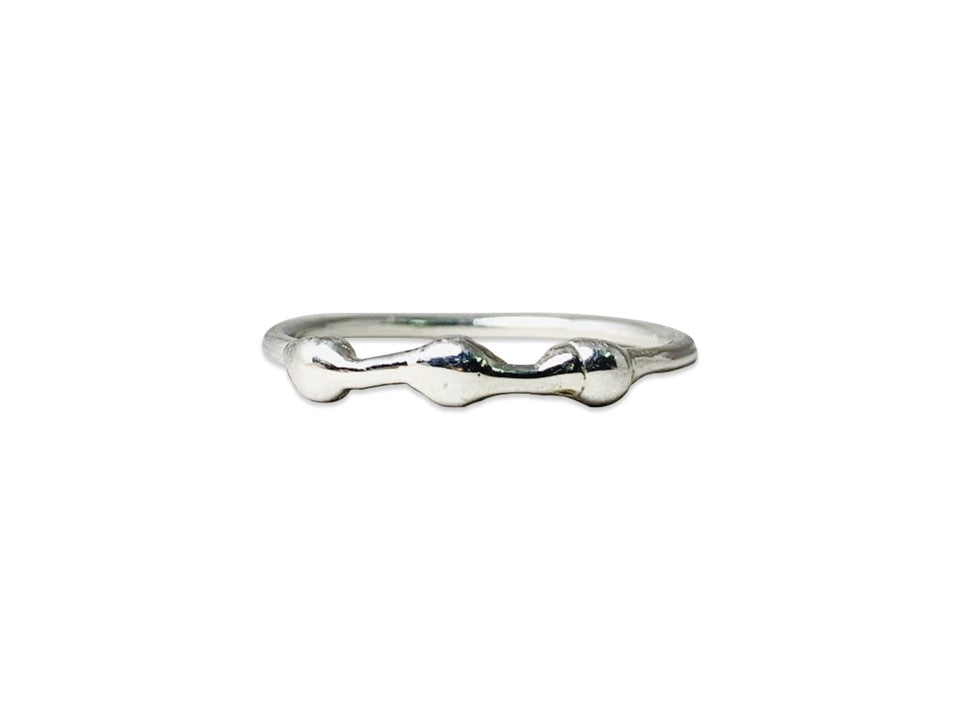 Stapelsilberring 925 Sterlingsilber Ring Handgemachter minimalistischer Silber Midi Ring Mutterring