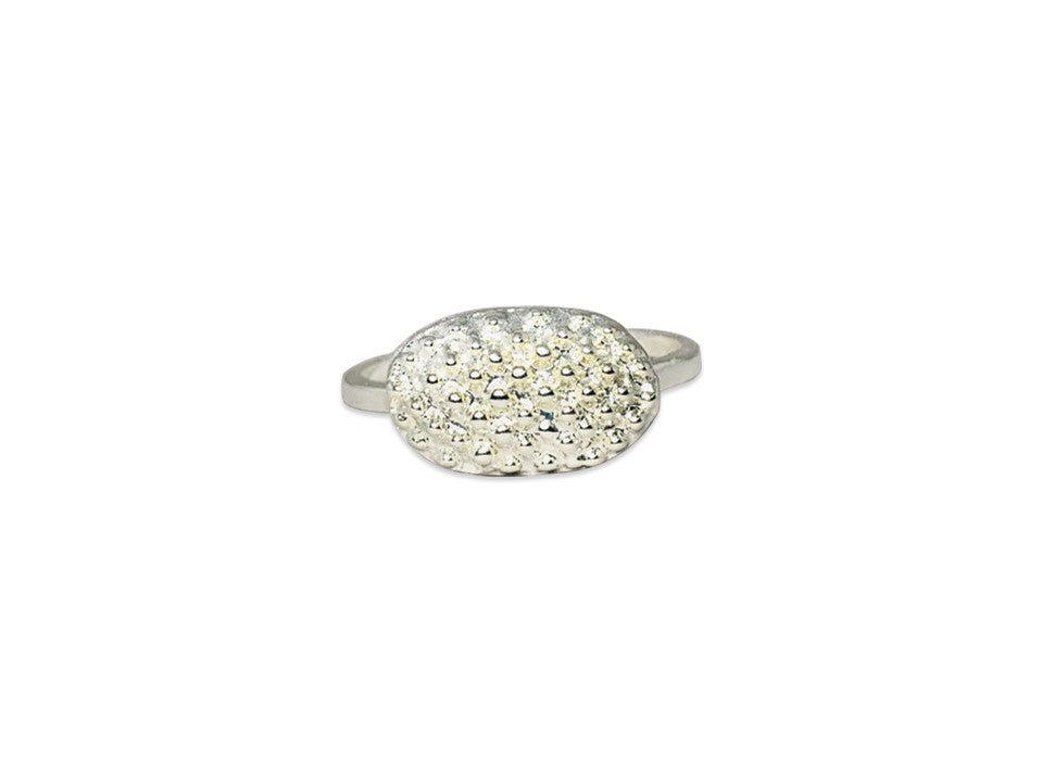 Gepunkteter Ring 925 Sterling Silber Ring Einzigartiger Ring Stapelring Punktring Handgemachter Ring Boho Ring Geschenkring