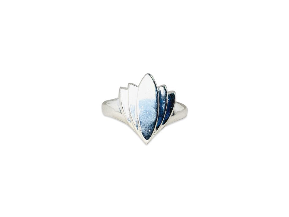 Lotus-Ring Ring aus 925er Sterlingsilber Versprechensring Silberschmuck Boho-Ring Statement-Ring Schlichter Silberring