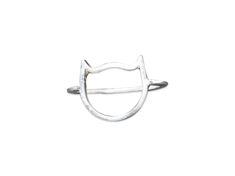 Silber Katze Ring 925 Sterling Silber Kätzchen Ring Katzenliebhaber Geschenk Silber Katzen Schmuck