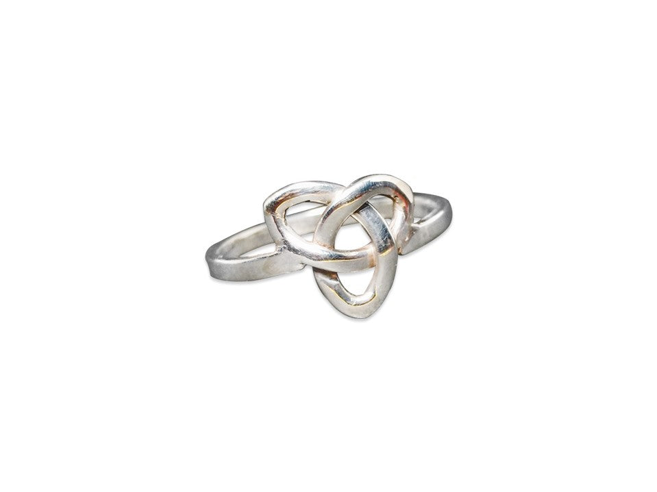 Keltischer Trinity-Ring 925 Sterlingsilber Keltischer Knoten Silberring Geschenk für Sie Handgemachter Ring