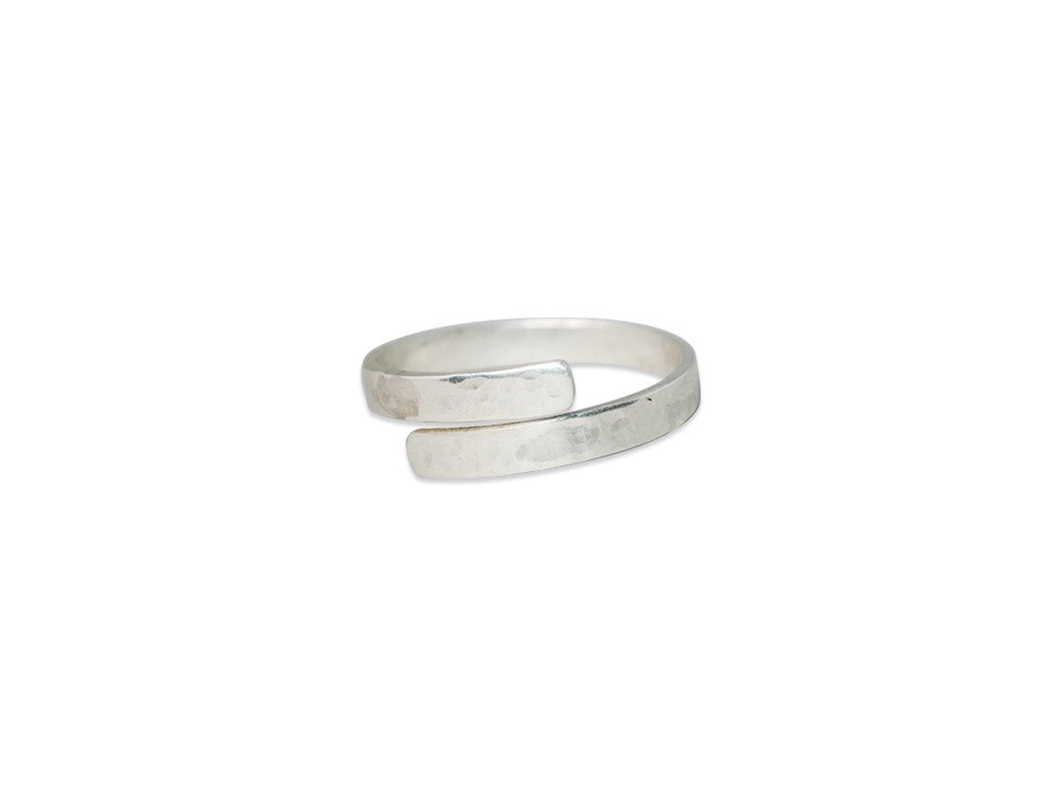 Spiralring Gehämmerter Ring 925 Sterling Silber Bandring Verstellbarer Offener Ring Handgefertigter Ring Statement Ring Ring Für Sie