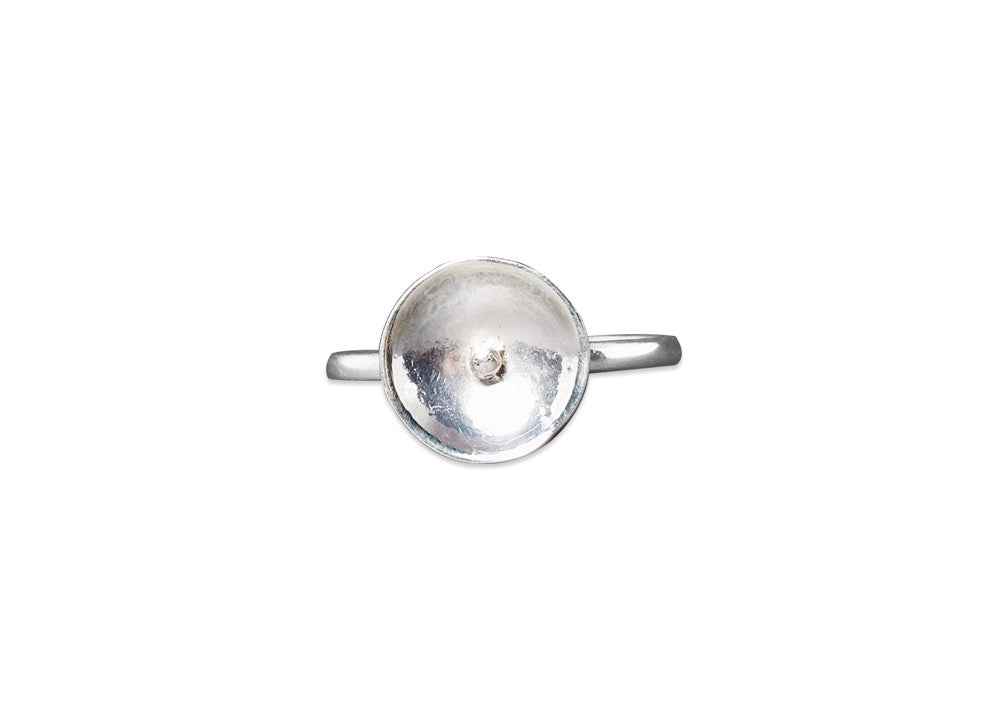 Gewölbter Ring 925 Sterling Silber Chunky Ring Gewölbter Silberring Hippie Ring Ring für Damen