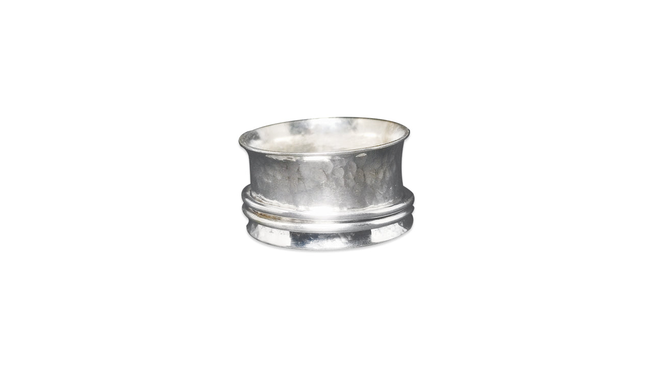 Handgemaakte Spinnerring 925 Sterling Zilveren Duimring Fidget Ring Dames Gehamerde Ring Bandring