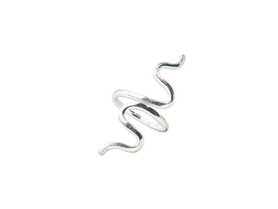 Silberschlange Ring 925 Sterling Silber Verstellbarer Ring Stapelring Zarter Schmuck Damenring