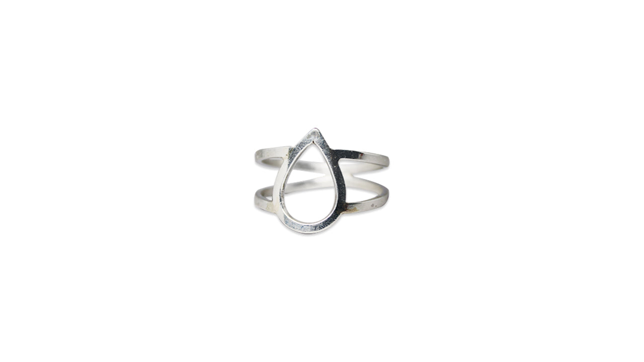Birnenring 925 Sterling Silber Handgefertigter Bandring Silber Bandring Silberschmuck Boho Ring Damenring Silberschmuck