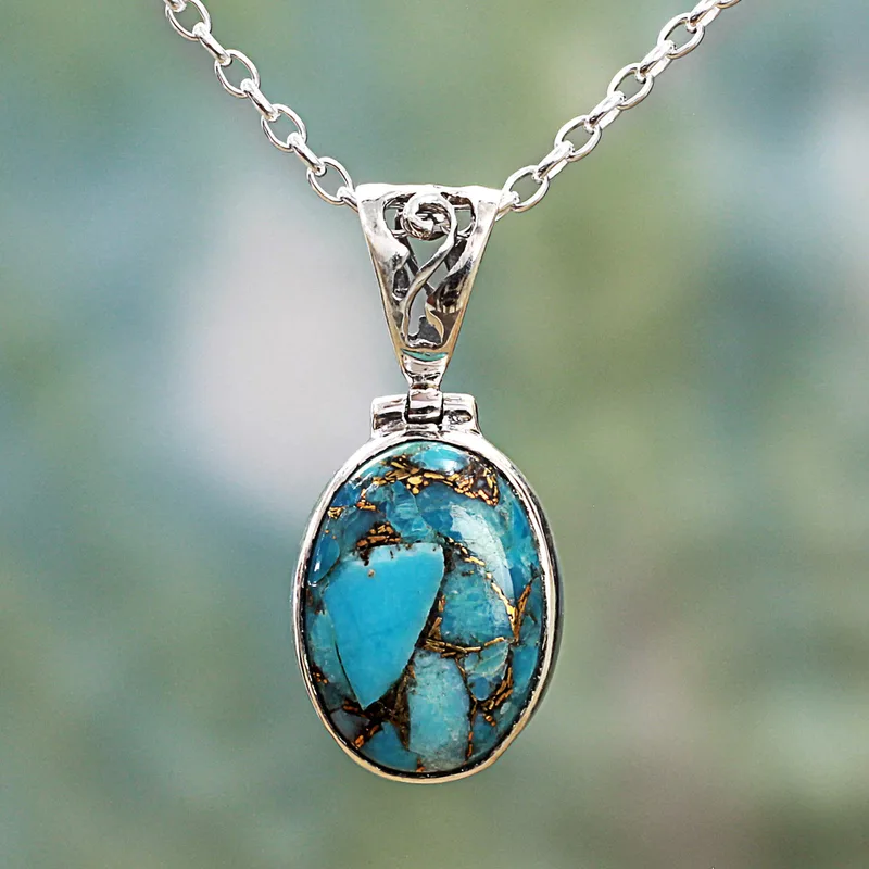 Boho Necklace in 925 Silver